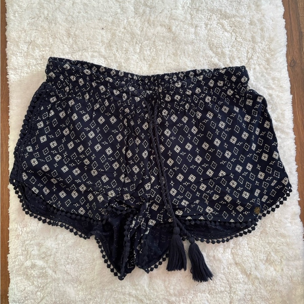 Superdry Navy and White Patterned Shorts